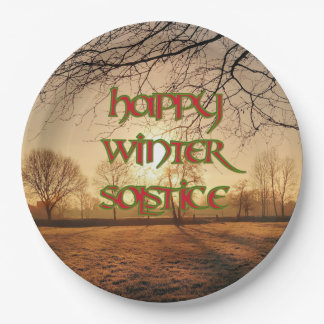 Winter Sun Paper Plate for Winter Solstice