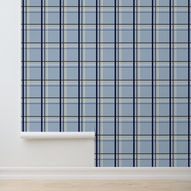 Winter Sun Plaid Tartan Wallpaper (Application)