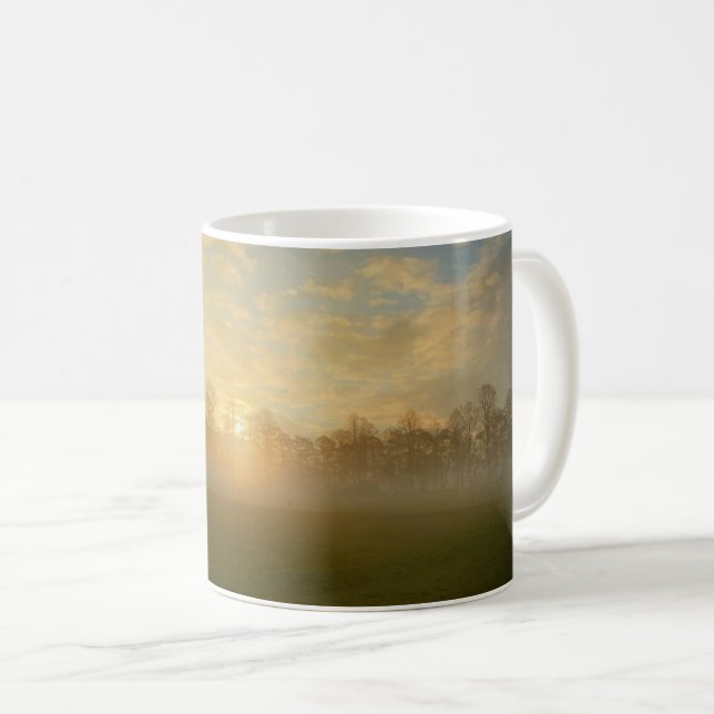 Winter Sun Rise in the Park Coffee Mug (Front Right)
