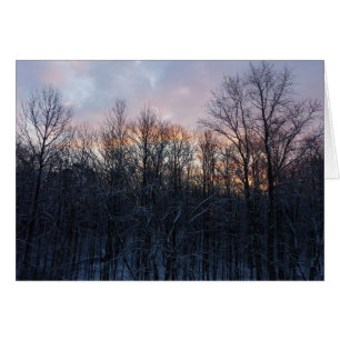 Winter Sunrise I Pastel Nature Landscape