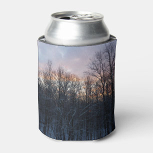 Winter Sunrise I Pastel Nature Landscape Can Cooler