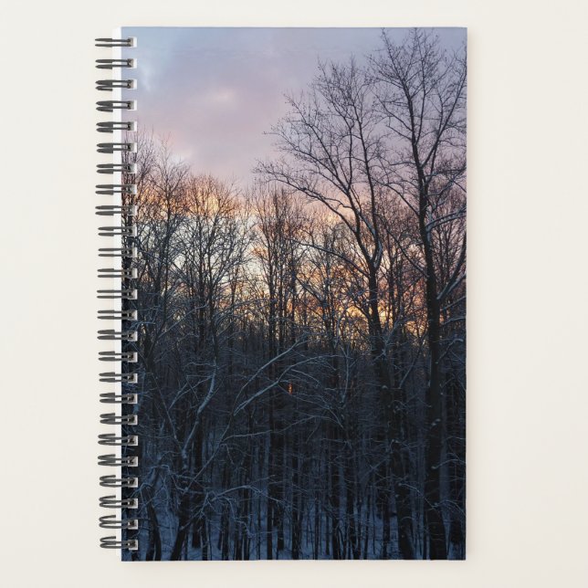 Winter Sunrise I Pastel Nature Landscape Planner (Front)