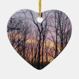 Winter Sunrise II Ceramic Tree Decoration