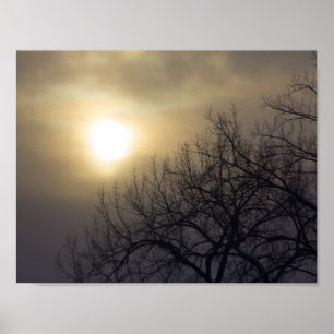 Winter sunrise, Ohio Poster