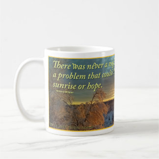 Winter Sunrise over Snowy Landscape Coffee Mug