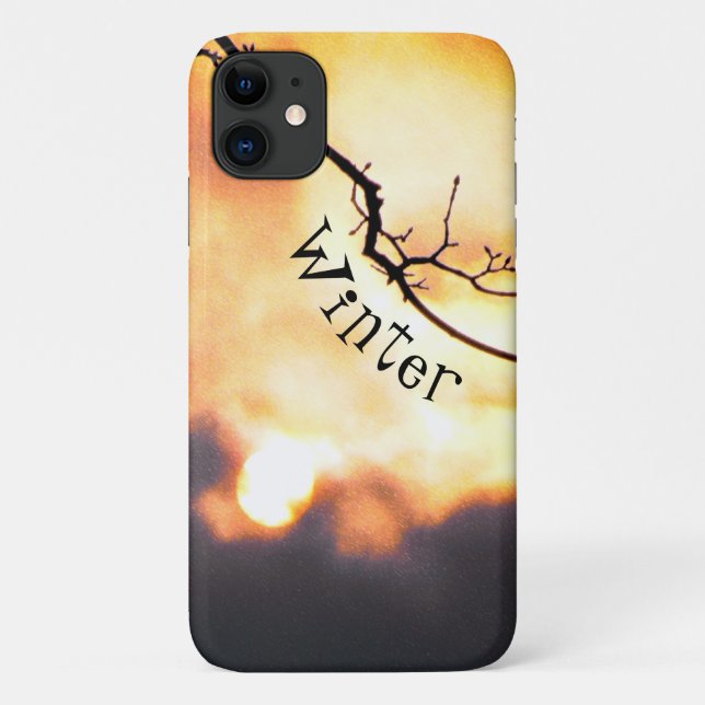 Winter Sunrise Phone iPhone Case (Back)