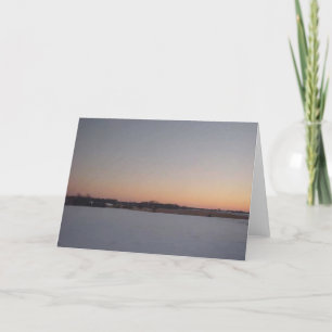Winter Sunset # 1 Card