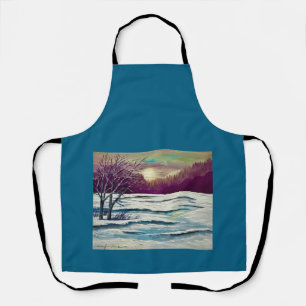 Winter Sunset  Apron