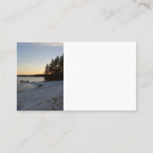 Winter Sunset Business Card