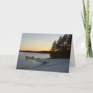 Winter Sunset Card