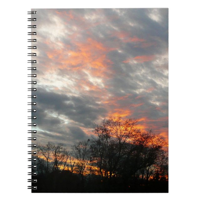 Winter Sunset Nature Landscape Photography Notebook (Front)