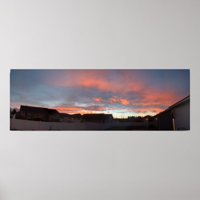 Winter Sunset Poster (Front)