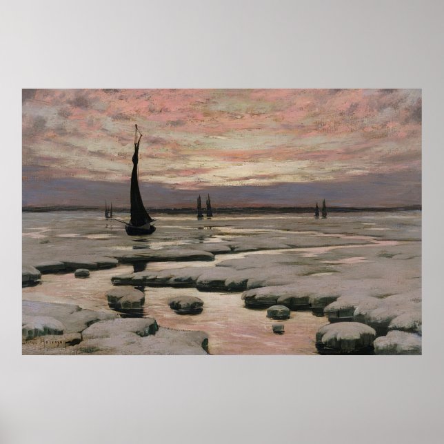 Winter Sunset Poster (Front)