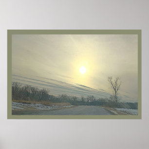 Winter Sunset Poster