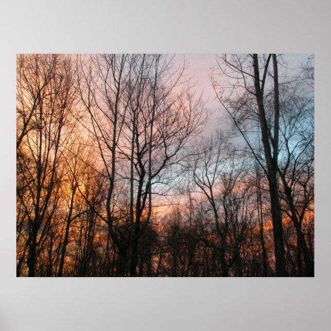Winter Sunset Poster (Front)
