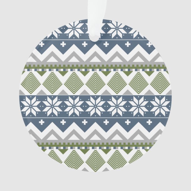 Winter Sweater Acrylic Ornament (Front)
