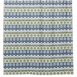 Winter Sweater Shower Curtain