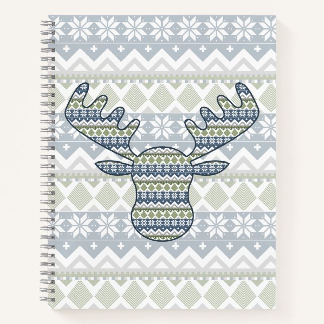 Winter Sweater Spiral Notebook (Front)