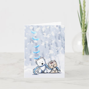 Winter Terriers Note Card