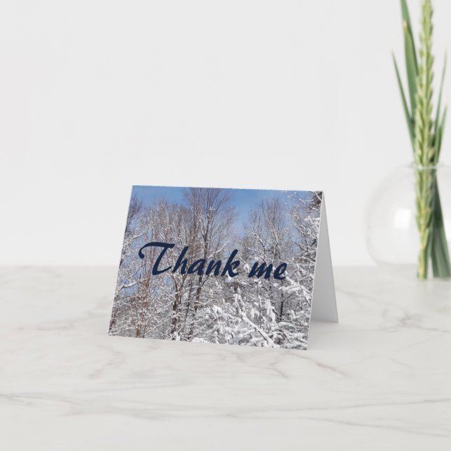 Winter Thank Me Notecards (Front)