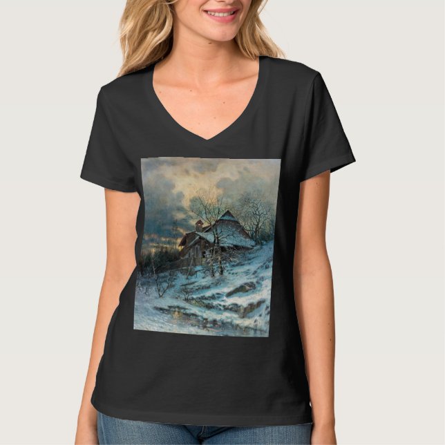 Winter Theme by Angyal Vojtech T-Shirt (Front)