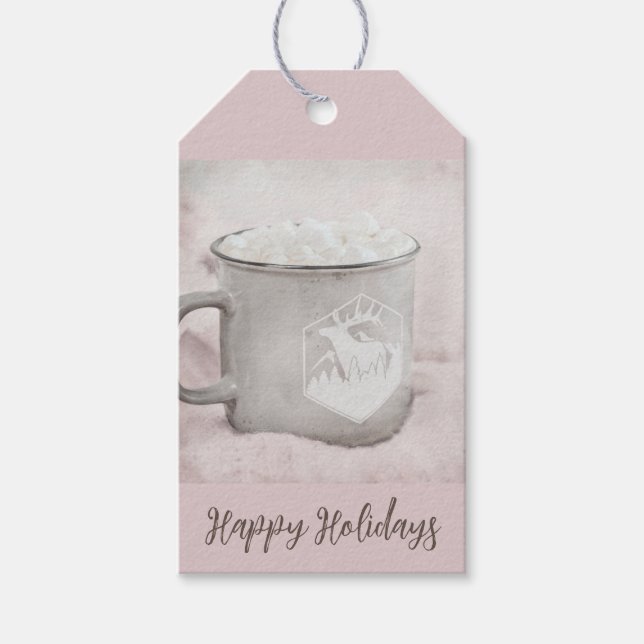 Winter Theme Holiday Gift Tags (Front)