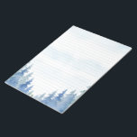 Winter themed pine trees lined notepad<br><div class="desc">Winter themed pine trees lined notepad</div>
