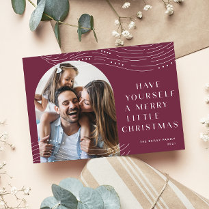 Winter Tidings Single Photo Christmas Holiday Card