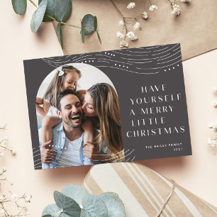 Winter Tidings Single Photo Christmas Holiday Card