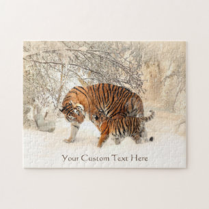 Winter Tigers custom puzzle