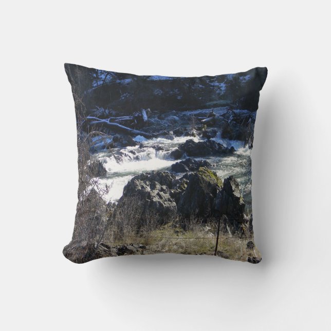 Winter time in Hayfork, California... Cushion (Front)