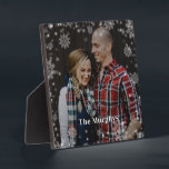 Winter Time Personalised Photo Desktop Plaque<br><div class="desc">Simply personalise with your text and photo(s) and create a one-of-a-kind gift for yourself or someone you love! Background colour can be changed to any colour of your choice!</div>