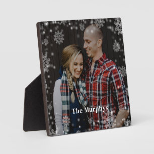 Winter Time Personalised Photo Desktop Plaque