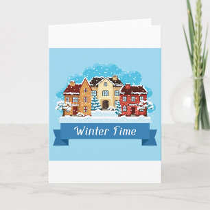 Winter Time Snowing Card