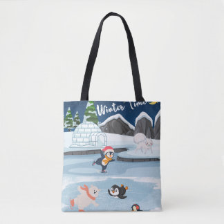 Winter Time Tote Bag