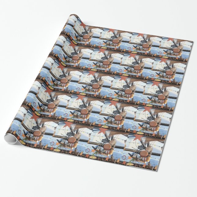 Winter Time Wrapping Paper (Unrolled)