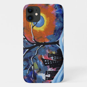 Winter Tree and City Lights Original Artwork Case-Mate iPhone Case