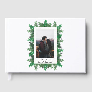 Winter Tree Branches Photo Wedding Guest Book
