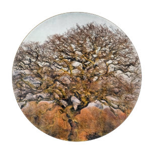 WINTER TREE CUTTING BOARD