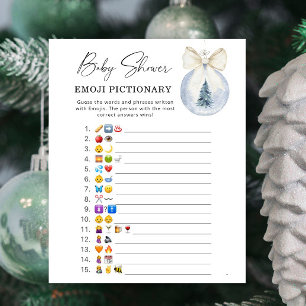 Winter tree decoration Baby emoji game