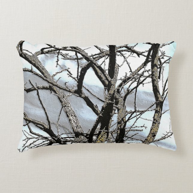 WINTER TREE DECORATIVE CUSHION (Front)