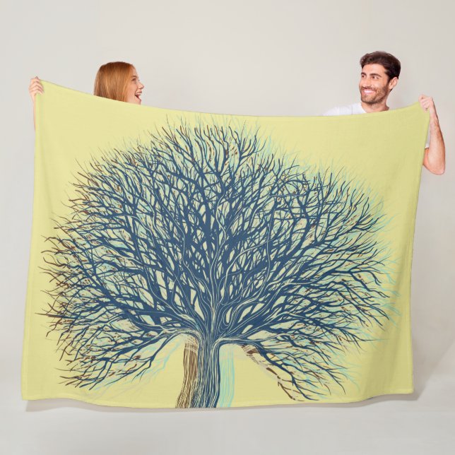 Winter Tree Fleece Blanket (In Situ)