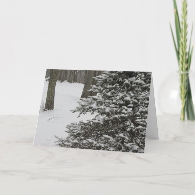 Winter Tree Holiday Card (Front)