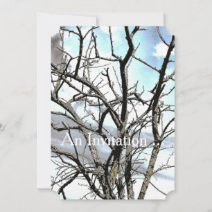 WINTER TREE INVITATION