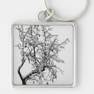 Winter Tree Keychain