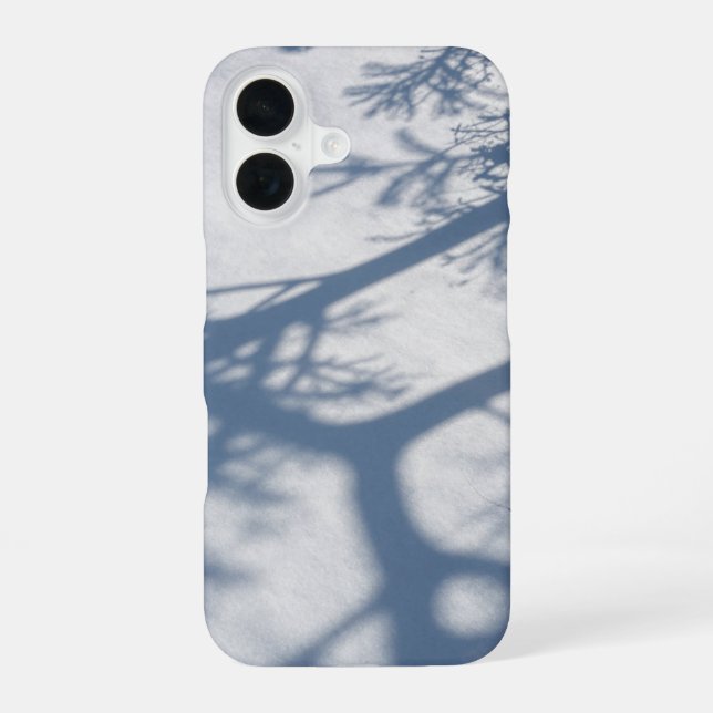 Winter Tree Shadow Fresh Snow Phone Case (Back)