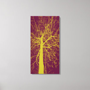 Winter Tree Silhouette Canvas Print