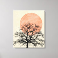 Winter Tree Silhouette Sun