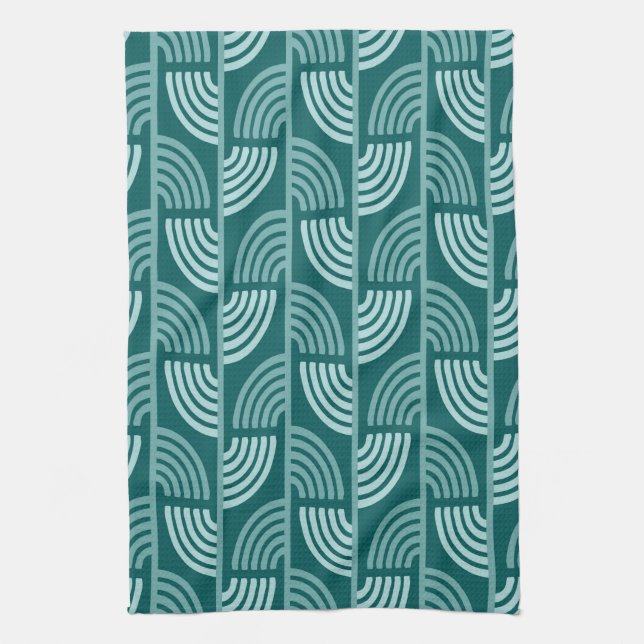Winter trees 2. Abstract pattern Tea Towel (Vertical)