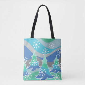 Winter Trees all over tote bag